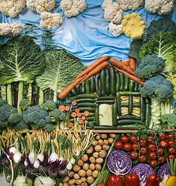 Fruit and veggie house
