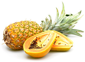 Pineapple & papaya