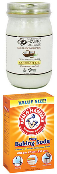 Coconut oil & baking soda