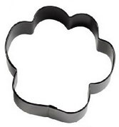 Paw print cookie cutter