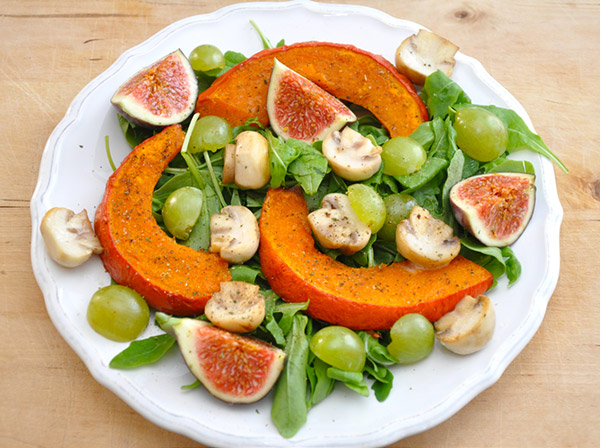 Pumpkin fig salad