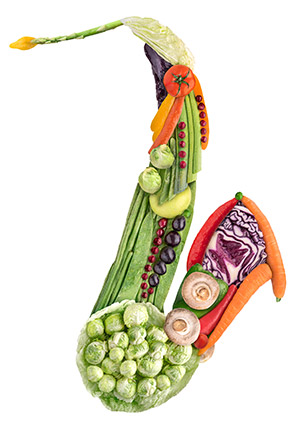 Veggie saxophone