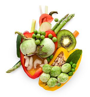 Veggie heart
